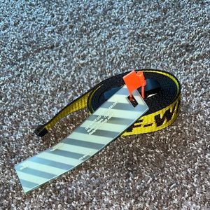 OFF-WHITE Industrial Belt Black/Yellow